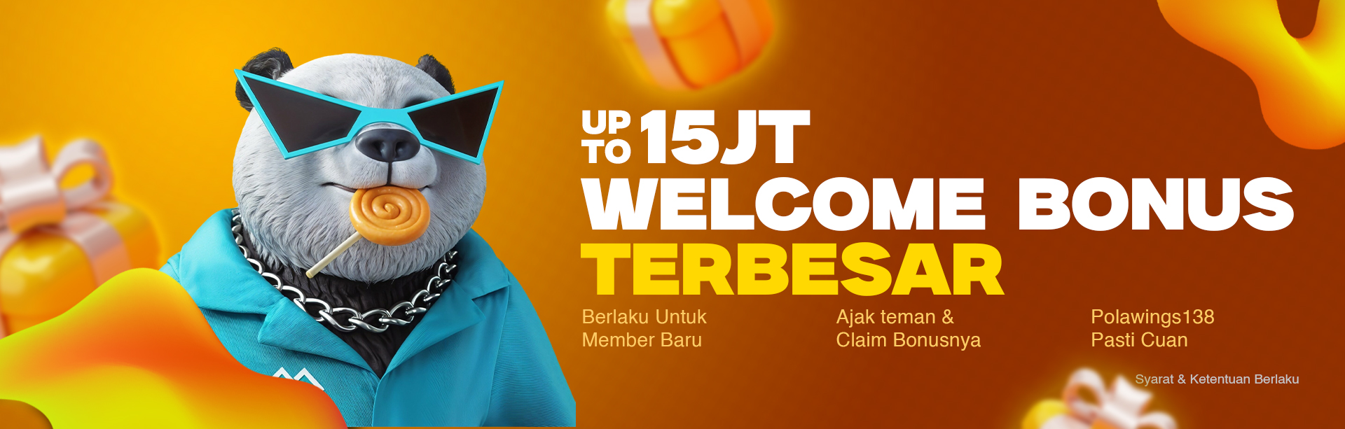 SPECIAL WELCOME BONUS UP TO Rp15.000.000