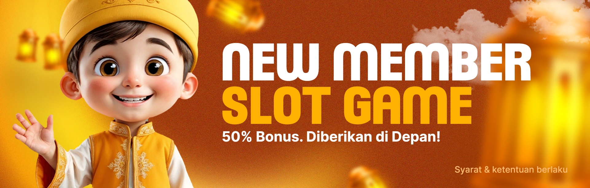 BONUS NEW MEMBER SLOT 50% 