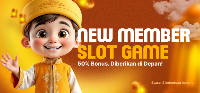 BONUS NEW MEMBER SLOT 50% 