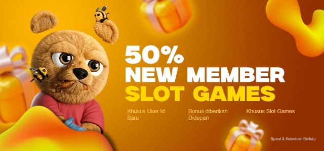 BONUS NEW MEMBER SLOT 50% 