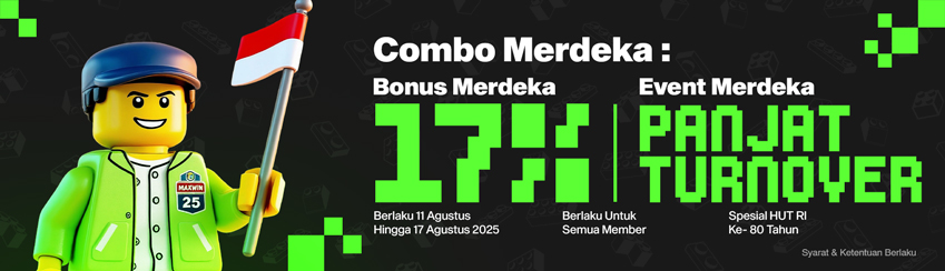 BONUS SPECIAL COMBO MERDEKA 17% & LOMBA PANJAT TURNOVER 