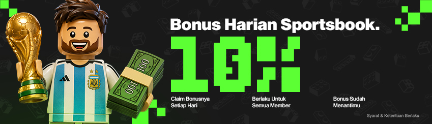 BONUS HARIAN SPORTSBOOK 10% SETIAP HARI