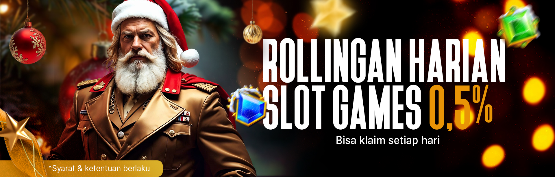 BONUS ROLLINGAN HARIAN SLOT 0,5%