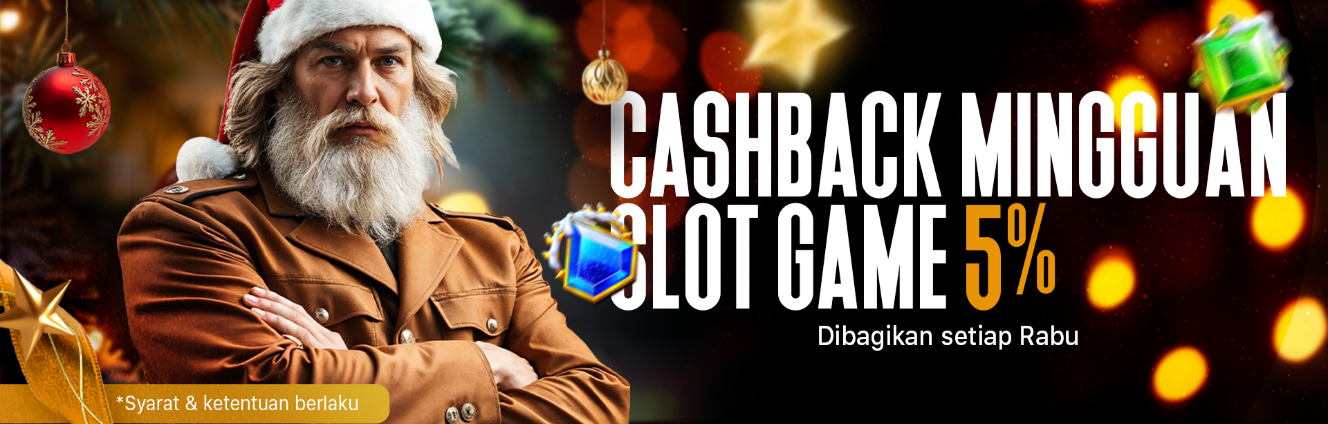 BONUS CASHBACK SLOT 5%