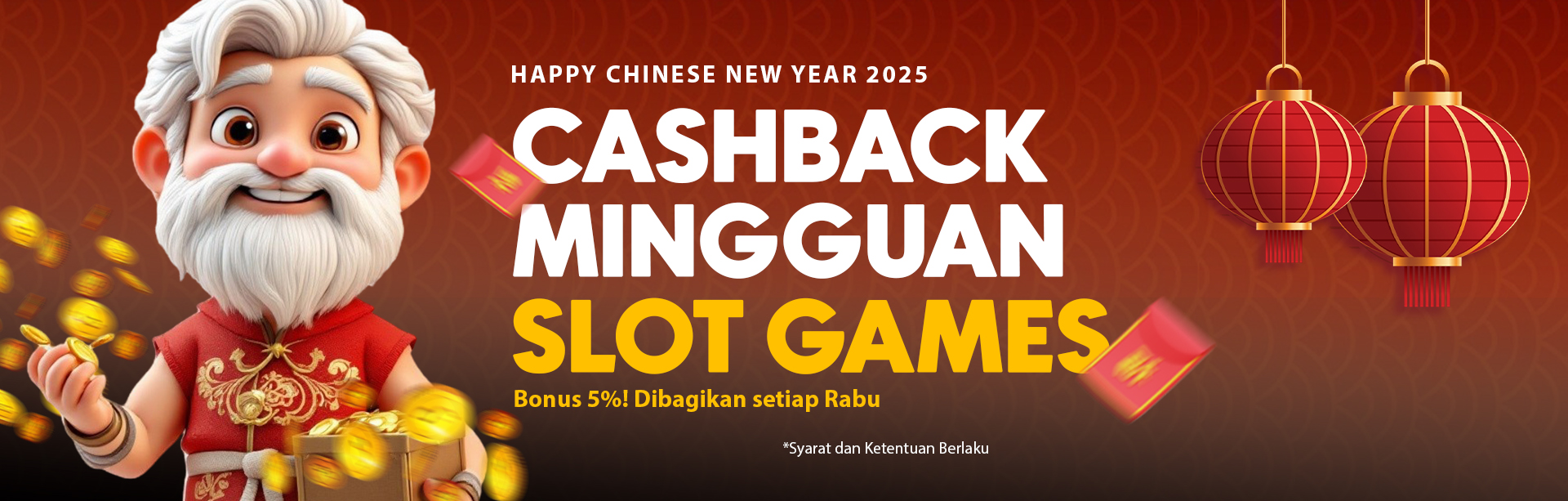 BONUS CASHBACK SLOT 5%